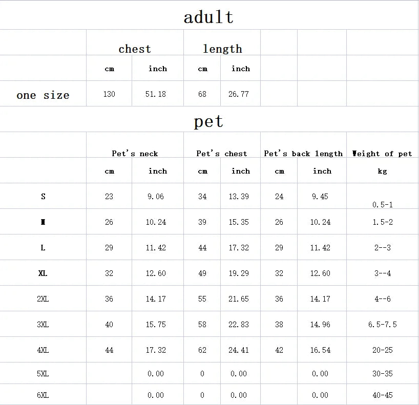 The New Dog Costume Dog Clothes for Small Dogs Parent-child Wear Spring and Autumn Pure Cotton Three Colors Seven Sizes