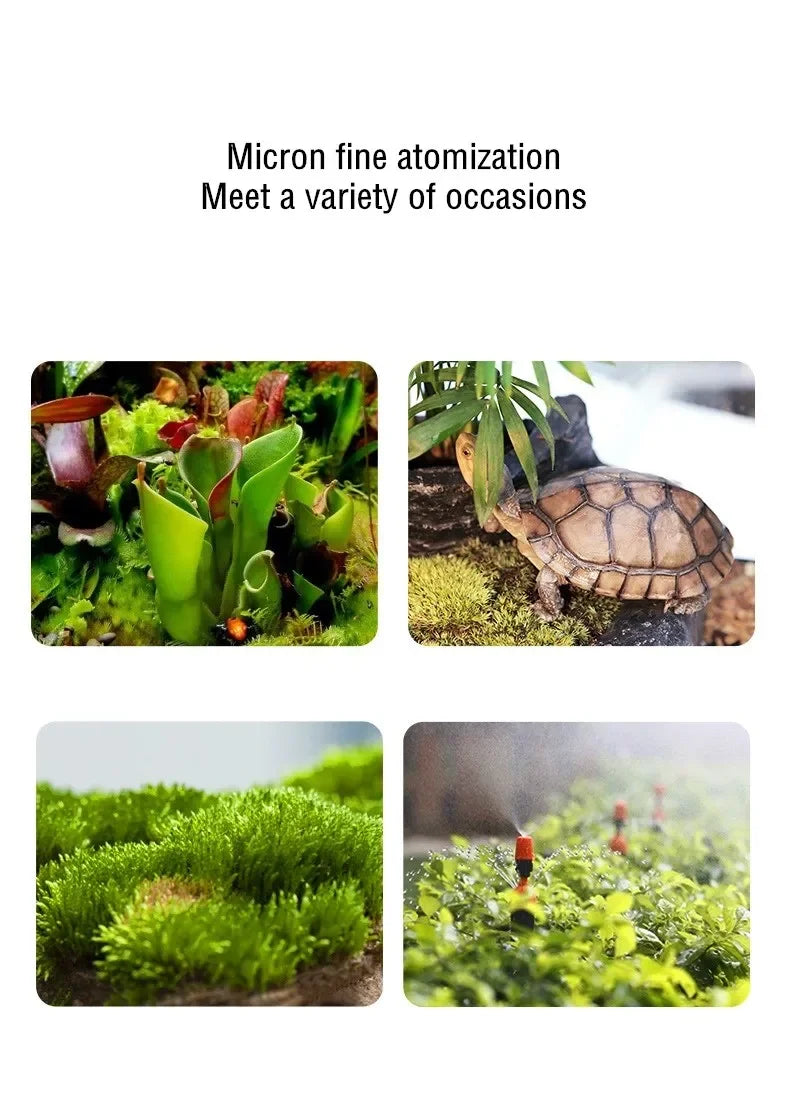 MIUS C Series Reptile Mister Fogger Terrariums Humidifier Rainforest High Pressure Silent Pump Fog Machine Sprayer System