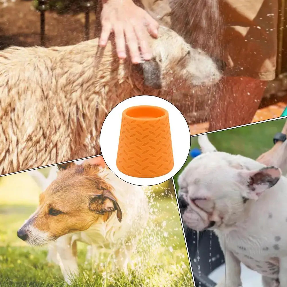 Dog Bath Sprayer Portable Outdoor Shower for Dogs Outdoor Water Sprayer Nozzle Adapters for Pet Shower Silicone Dogs Shower