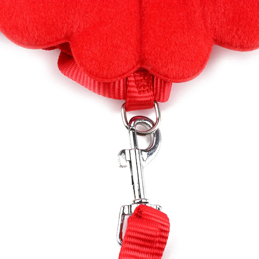 Small Animal Rabbit Harness with Leash Cute Bunny Collar Pet Bunny Supplies Cat Harness & Leash Set for Adult Guinea Pig Ferret