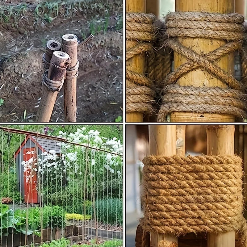 4mm/6mm/8mm /10mm Natural Sisal Rope Cat Scratcher Rope Tree Scratching DIY Toy Scratching Post Cat Paw Claw Furniture Protector