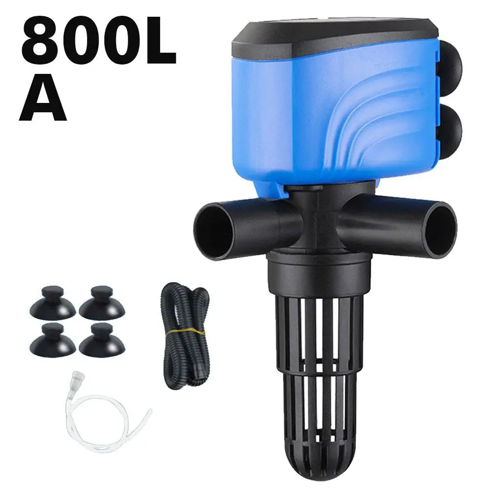 Fish Tank Submersible Pump Silent Oxygenation Filter Seal Water Epoxy Waterproof Circulation Pressure-resistant Three-in-on E1H6