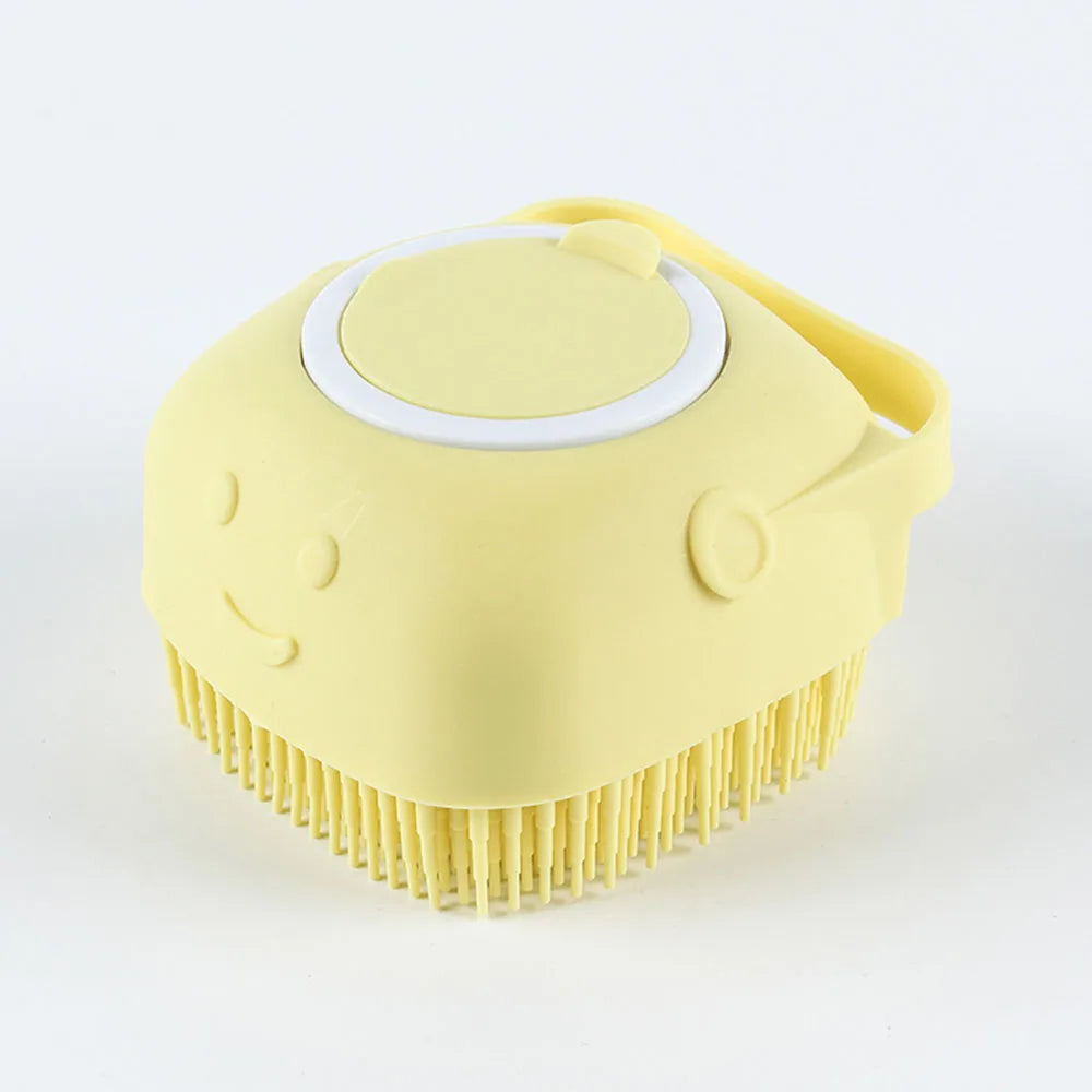 Pet Bath Brush Comfortable Super Soft Silicone Shampoo Massager Brush Comb for Dogs Cats Bathroom Dog Bath Brush Massage Gloves