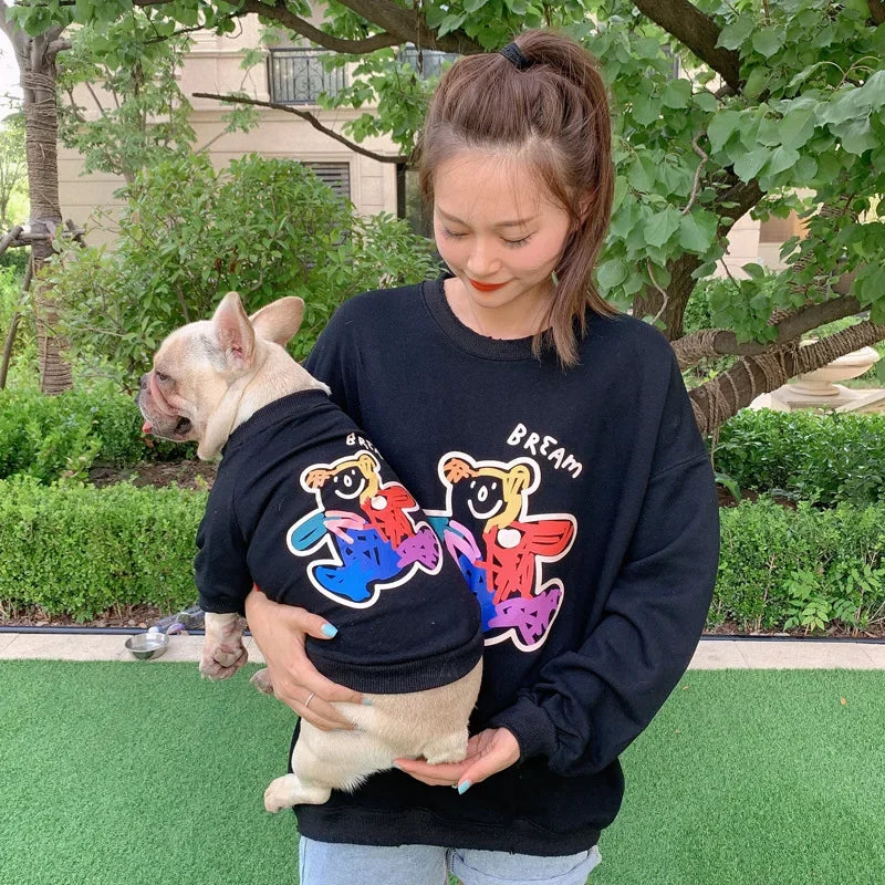 The New Dog Costume Dog Clothes for Small Dogs Parent-child Wear Spring and Autumn Pure Cotton Three Colors Seven Sizes