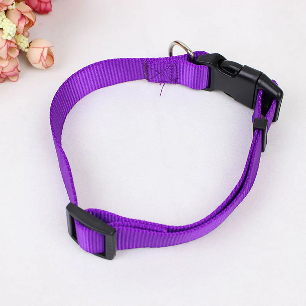 Soft Nylon Dog Collar Classic Adjustable Strong Pet Dog Collar with Quick Release Buckle for Small Medium Large Dogs Pet Product