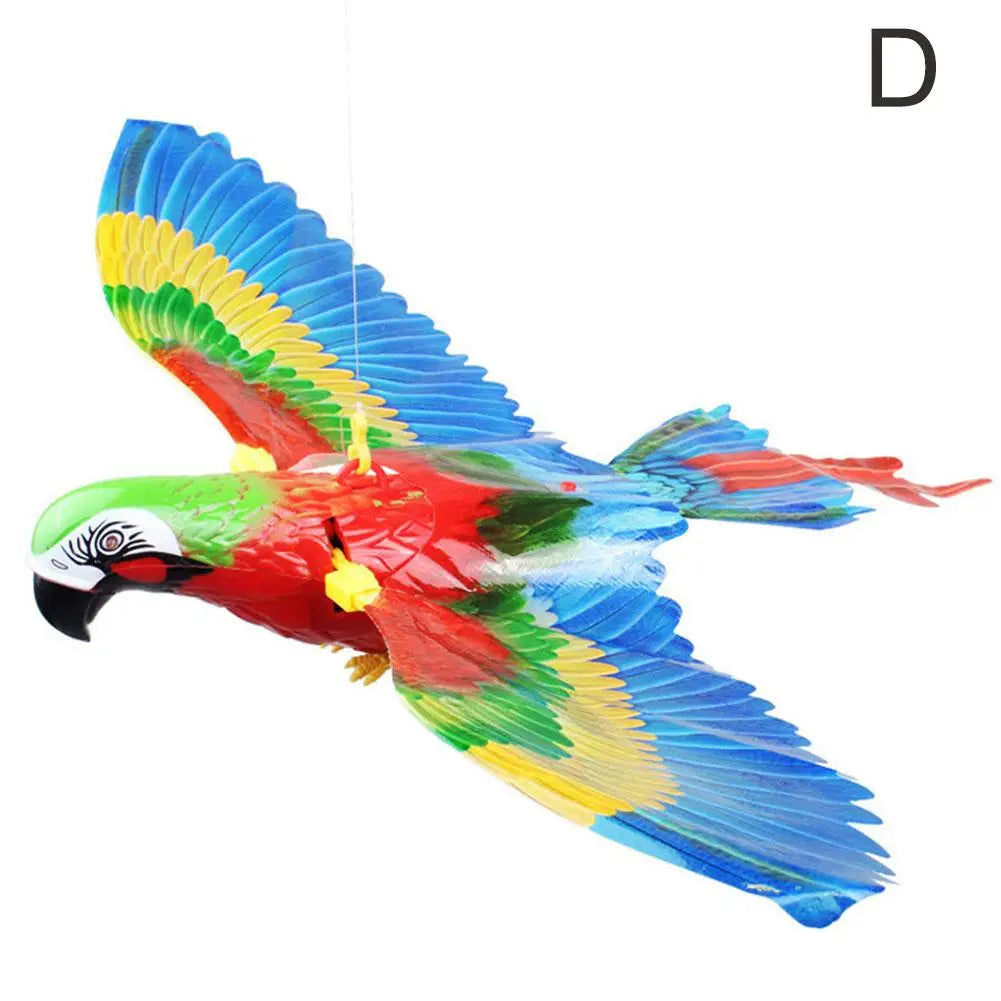 Interactive Cat Toy Can Fly And Call Electric Eagle Simulation Simulation Chirps Birds Interactive Slaps Cat Bird Light Toy V7C2