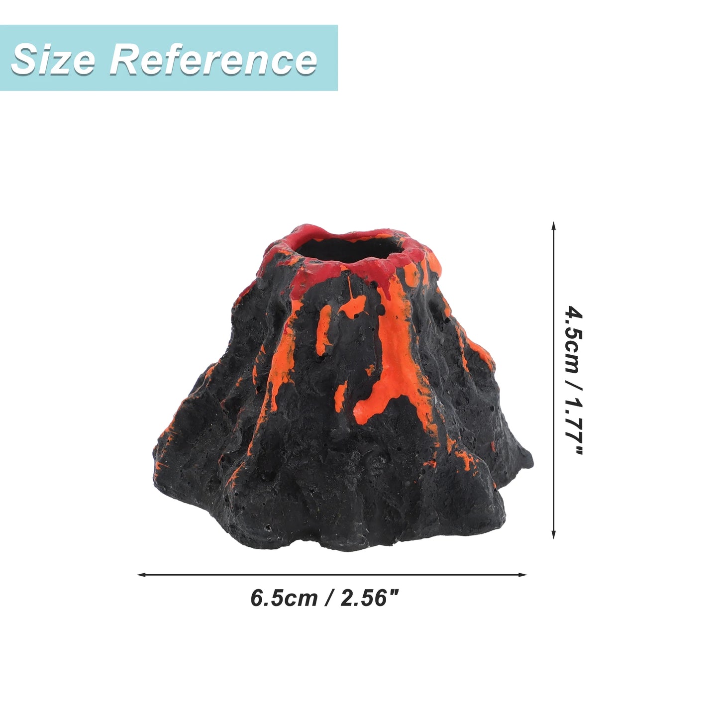 UXCELL 1 Set Aquarium Volcano Ornament Volcano Fish Tank Decorations Aquarium Aquatic Aquatic Resin Decor