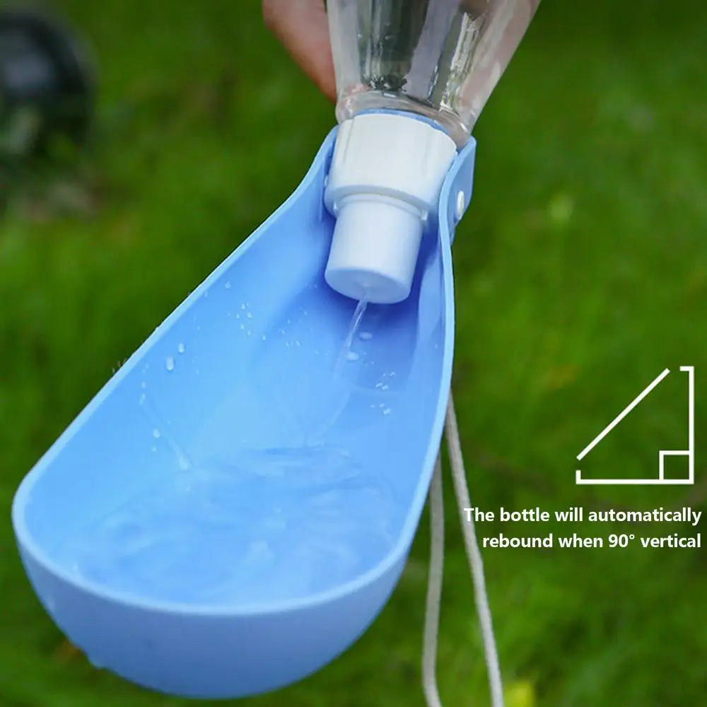 450ml Dog Water Bottle Dispenser Water Bottle Containers for Dogs Puppy Water Leak Proof Drinking Dispenser for Hiking Outdoor