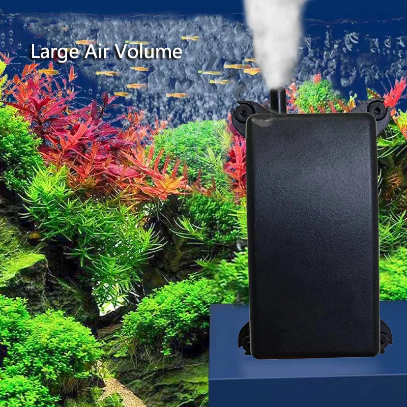 1Set Plastic Aquarium Air Stone With 2W Air Pump Pond Fish Tank Pump Aerator Aeration Hydroponic Oxygen Air Stone with Tube