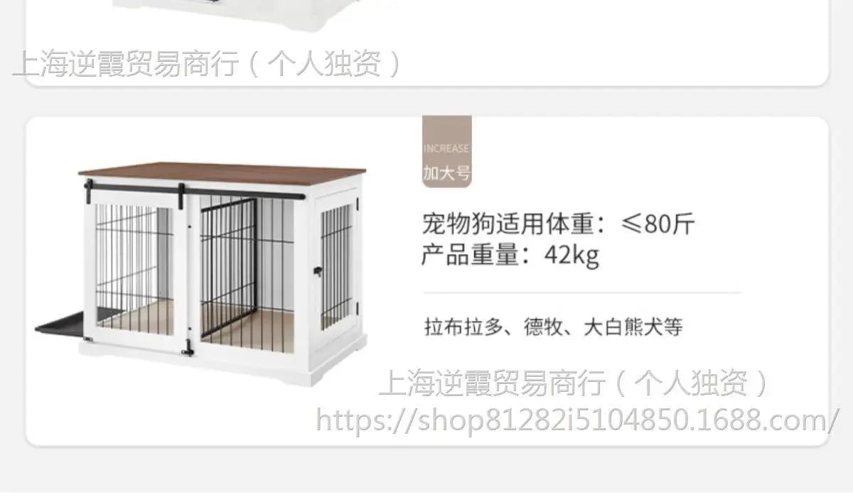Unipaws sliding door cage high-end furniture wind pet cage medium and large dog house