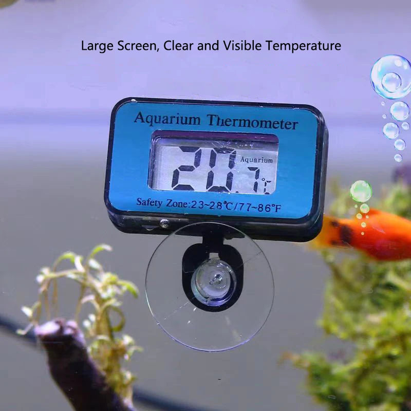 Aquarium Waterproof LCD Digital Fish Tank Thermometer Submersible Water Temperature Meter Temperature Control For Fish Tank