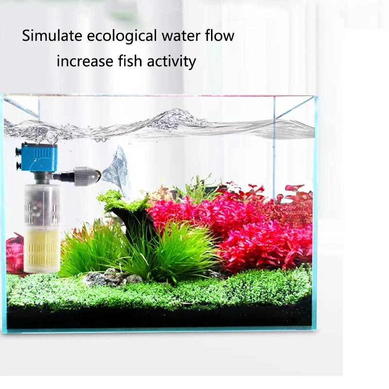 1Pcs Aquarium Fish Tank Wave Maker Rotary Pump Head Tool Automatic Rotating Wave Making For Water Pumps fishing accessories New