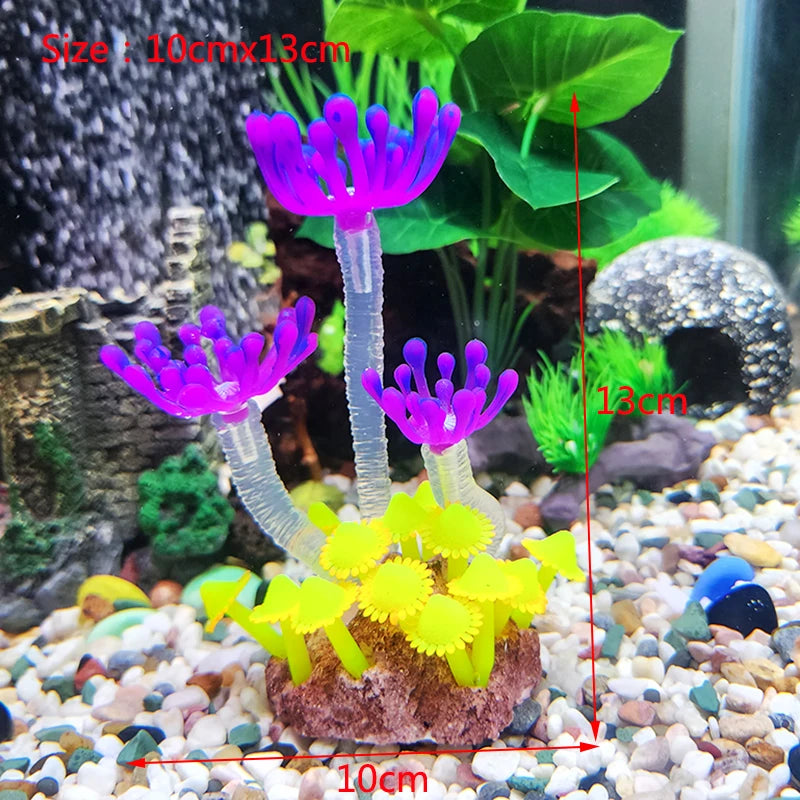 Artificial Underwater Coral Aquarium Fish Tank Simulation Decoration Aquarium Backgrounds Plants Water Grass Accessories Home