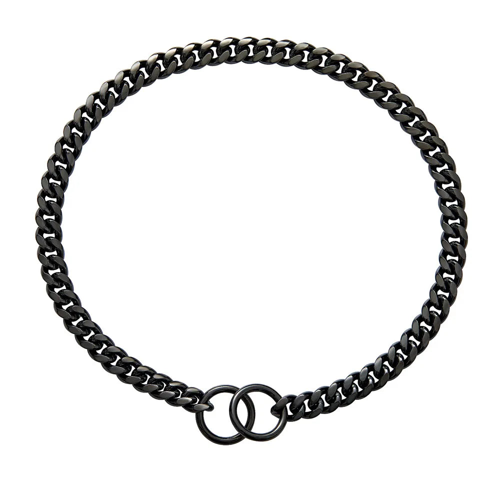 Gold Chain Dog Collar 10mm Fashion Dog Cuban Link Pet Gold Necklace Metal Puppy Jewelry Bulldog P Chain Pet Training Slip Collar