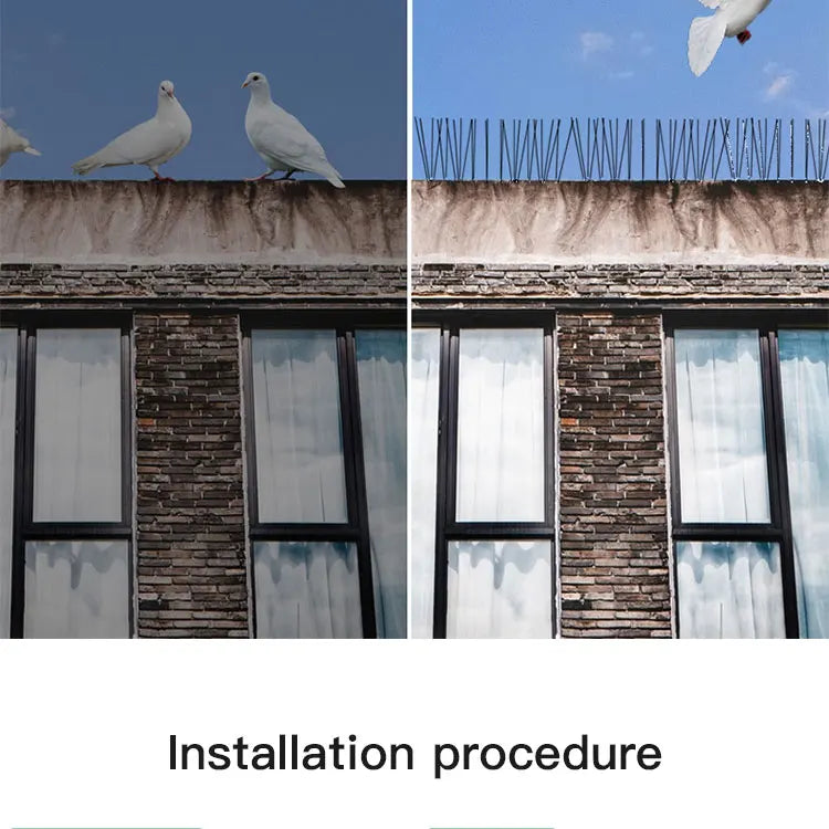 10pcs/box Gardening Bird Repellent, Stainless Steel for Home Balcony to Prevent Bird Repellent