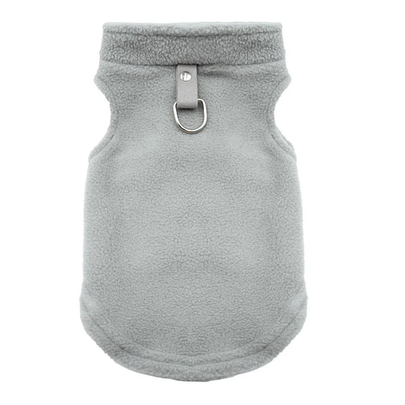 Spring Autumn Vintage Plaid Warm Fleece Pet Dog Cat Clothes Autumn Winter Thickened Vest Coat Small Medium Costume Traction Ring