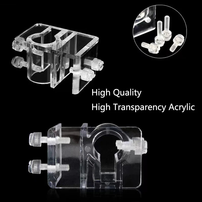 Transparent Acrylic Aquarium Bracket Holder for Scissor Tweezers Shovel Kit Water Tubes Fixed Clip Aquarium Maintenance Tools