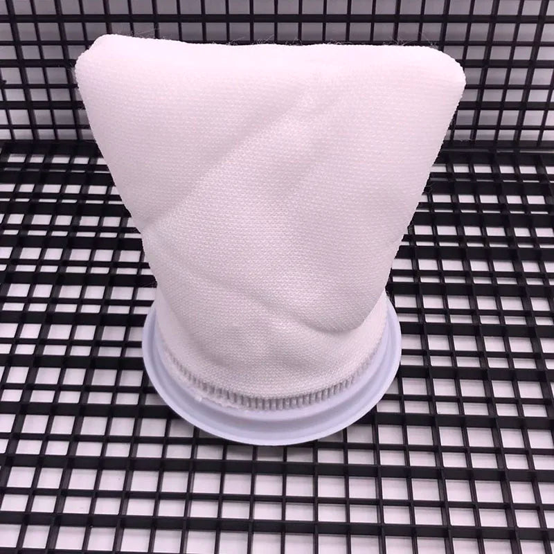 Aquarium Filter Bag with Frame Washable Reusable Mesh Foam Carpet Sock Drawstring Bag for Fish Marine Filtration System