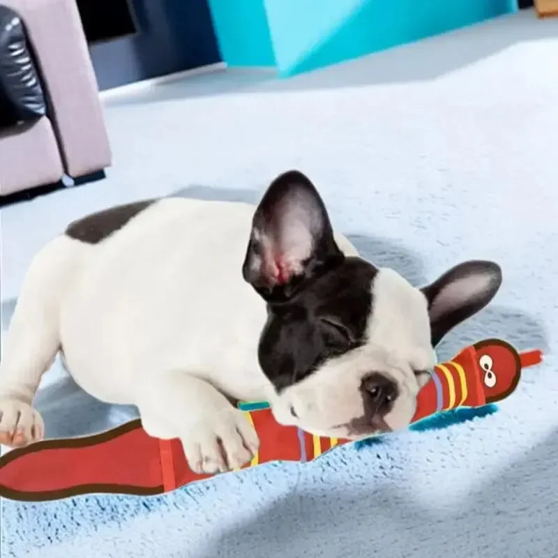 Squeaky Dog Toys Oxford Cloth Chew Cleaning Teeth Toy Puppy Training Interactive Supplies Pet Snake Shape Bite Resistant Toys