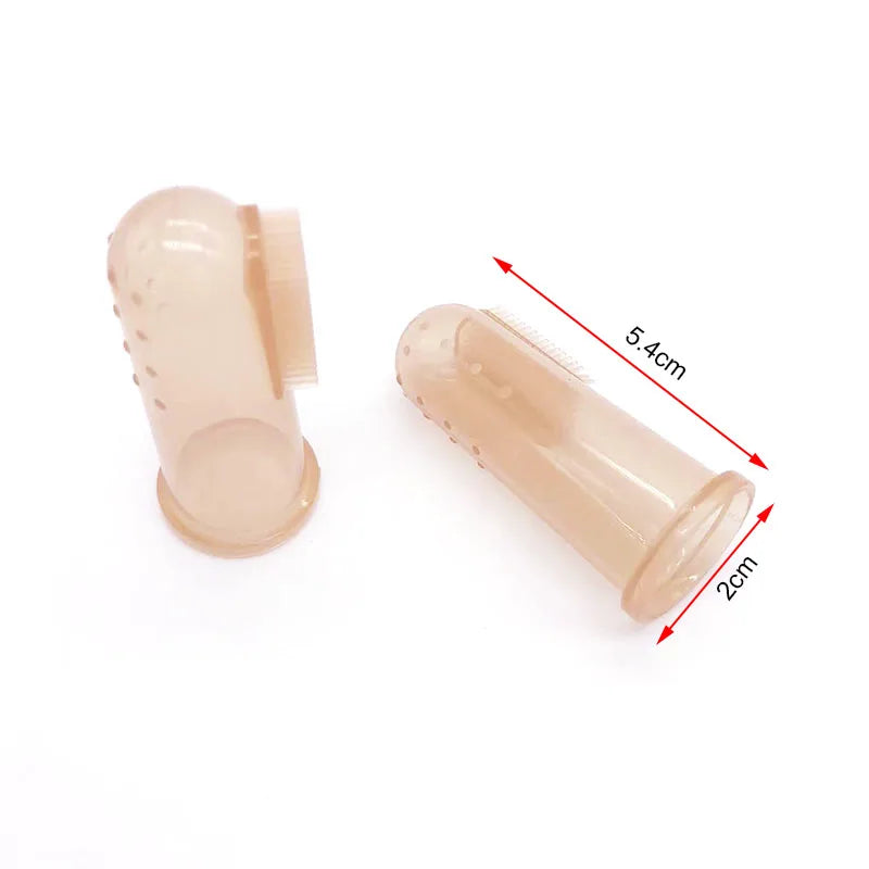 1Pcs Dog Pet Finger Toothbrush Dog Toys Environmental Protection Silicone Glove For Dogs Cats Teeth Cleaning Pet Accessories