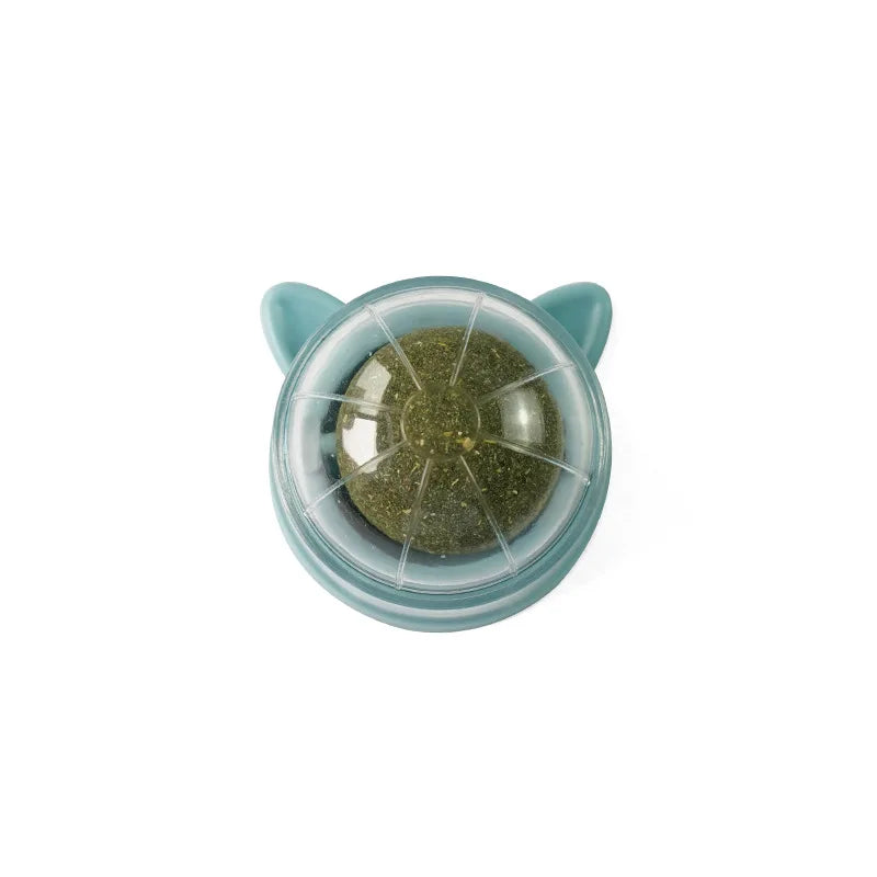 Rotating Cat Mint Ball New Cat's ears (Steamed cat-ear shaped bread) Pet Molar Toy Interactive Lickle Pet Products
