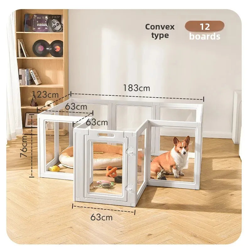 UXPET excellent small pie, transparent dog fence acrylic kennel pet indoor fence rabbit small dog cage