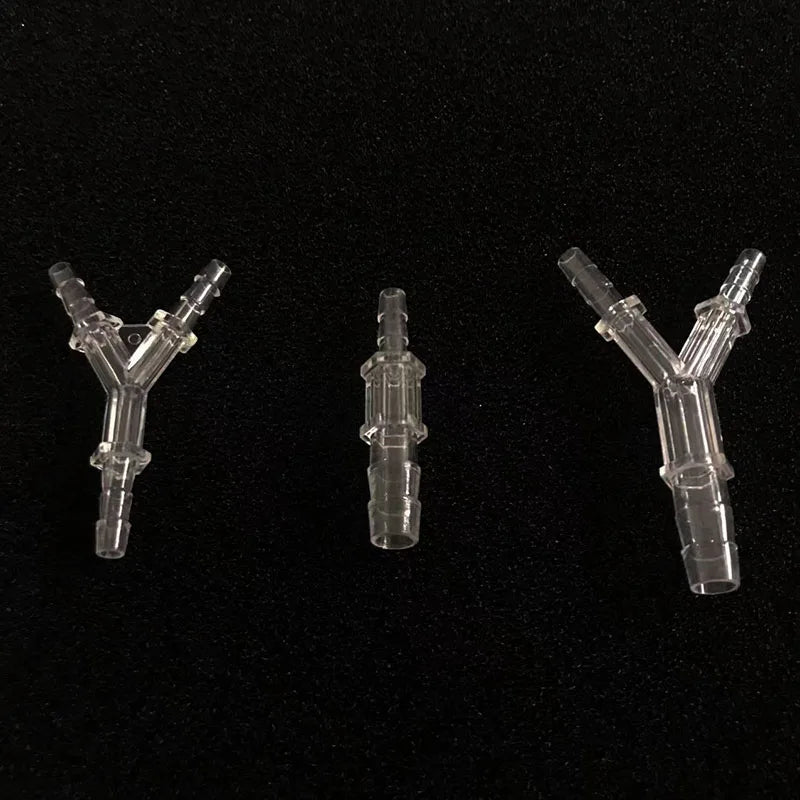 5pcs/lot 4mmY Shaped Plastic Connector 3 Ways Aquarium Fish Tank Air Pump Connector Control Valve Air Pipe Tubes Accessories