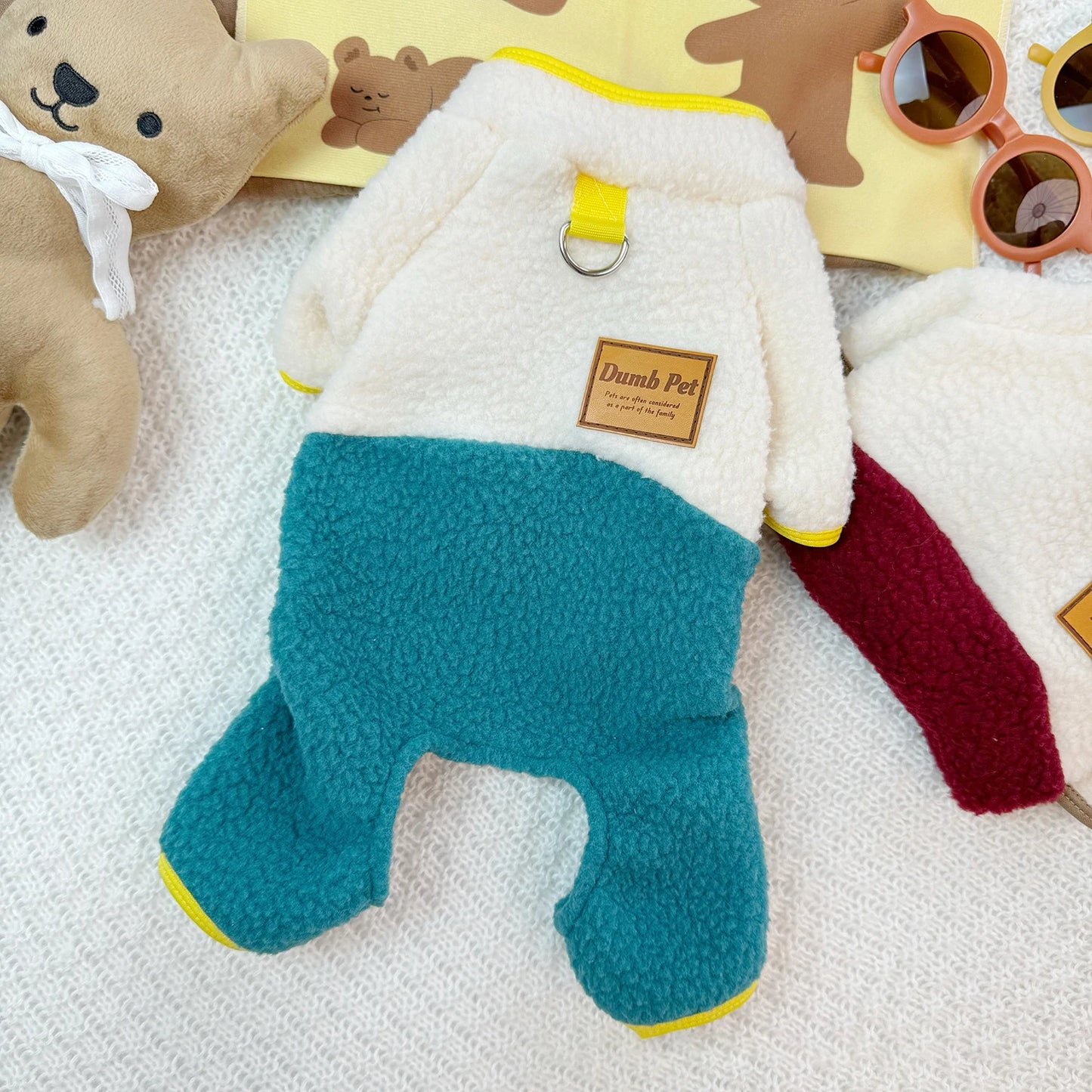 S-4XL Dog Pajamas for Small Medium Large Dogs, Thicken Warm Fleece Pajamas Dog Sweater Onesie Chiwawa Yorkie Dog Winter Clothes