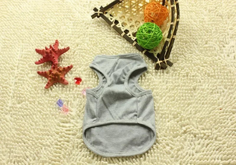 Cute Paw Printed Heart Love Design Small Dog Vest Clothes Summer Spring TShirts For Dogs Costume Puppy Dog Accessories Chihuahua