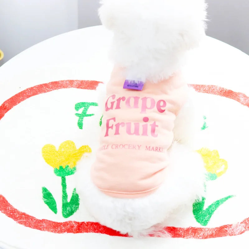 Summer Dog Vest Puppy Clothes for Small Dog Pet Solid Shirt Small Dogt Shirt Chihuahua Bichon Dog Undershirt Girls Dog Costume