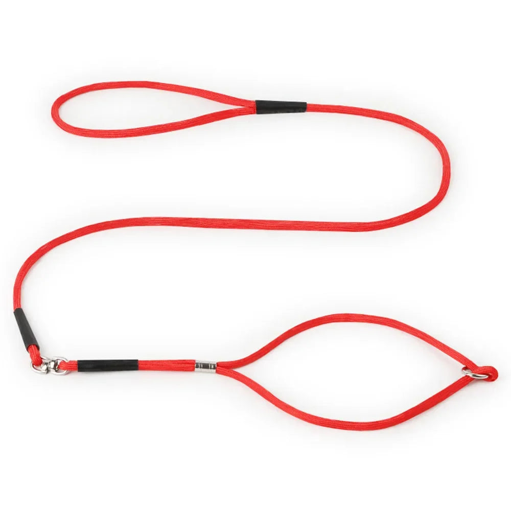 Superior Thin Nylon Slip Lead Dog Leash 5mm*120cm No Pull Pet Slip Leash for Puppy Training Adjustable Slip Collar for Small Dog