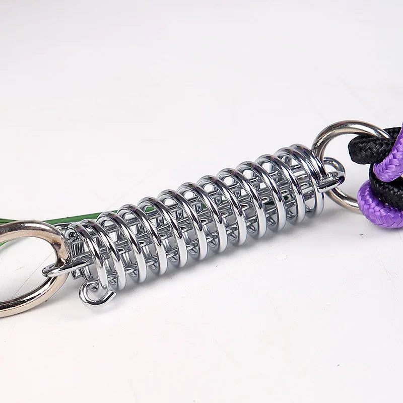 Durable Nylon Dog Leash Heavy Duty Spring Traffic Control Training Short Leashes for Medium Large Dogs Pitbull Pet Accessories
