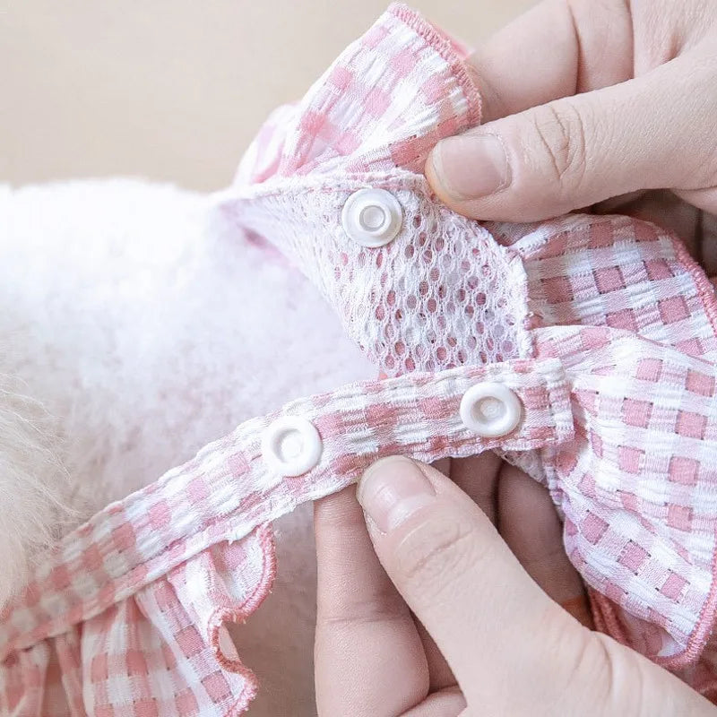 Washable Female Dog Diapers Suspenders Plaid Pet Physiological Pants Dog Shorts for Small Dogs Pet Products Cute Dog Underwear