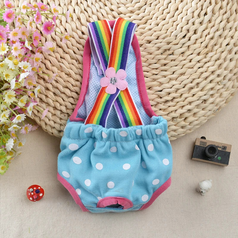Sweet Sphynx Cat Physiological Pants with Straps Denim Female Pet Safety Sanitary Panties for Cats Gota Animals mascotas Costume