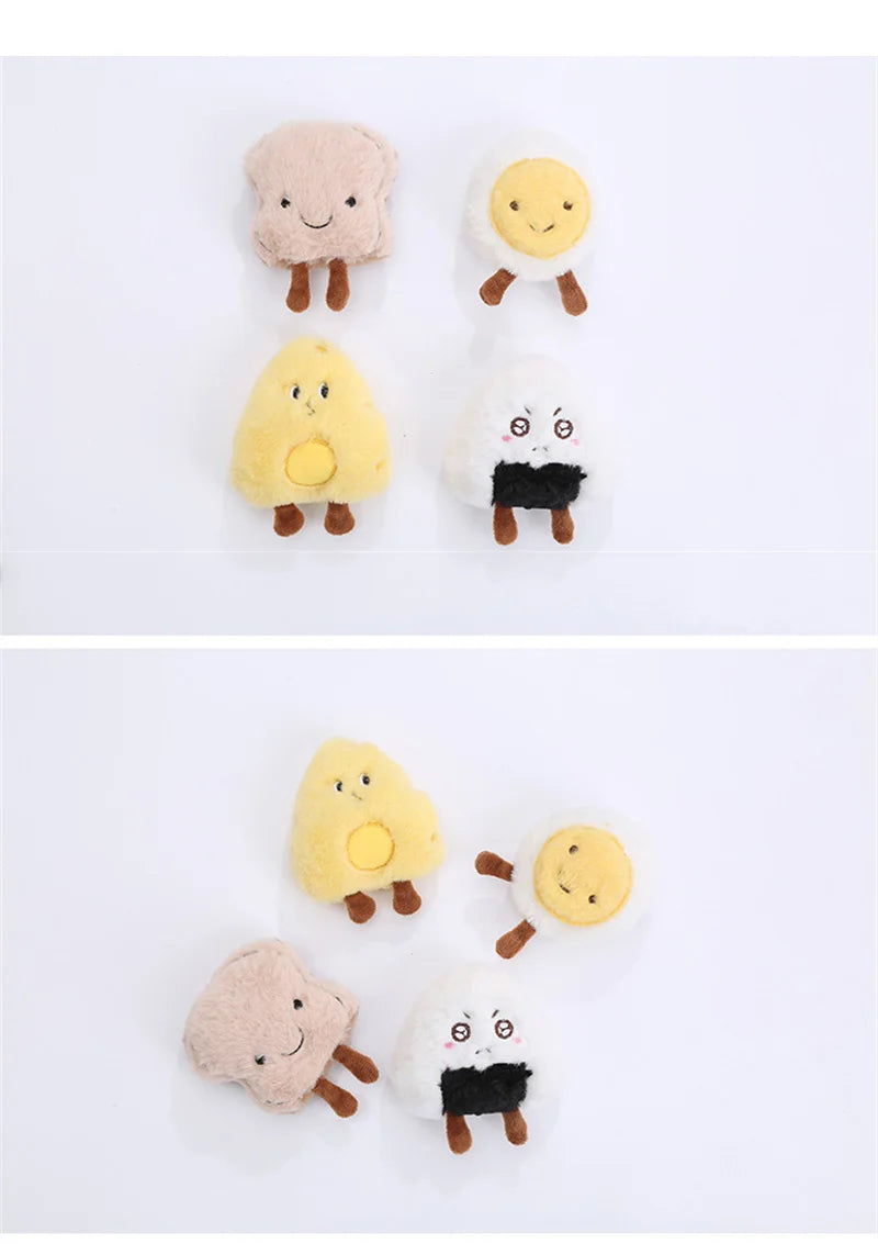 Rice Ball Tasty Food Toys For Dog Teeth Cleaning Soft Cotton Cat Products Catnip Puppy Pet Item Squeaky York Dog Accessories