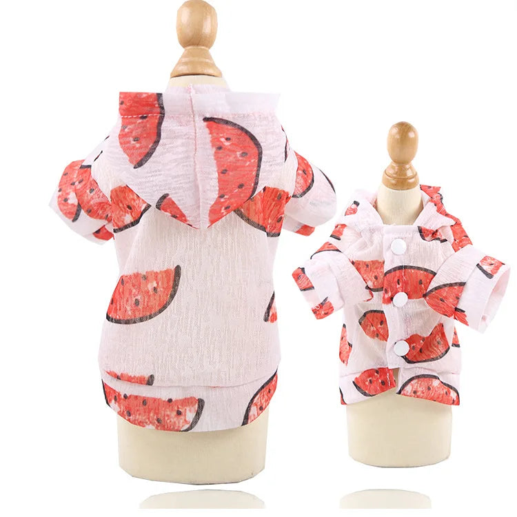 Ultra Thin Transparent Pet Dog Sun Protection Hoodie Clothes For Small Dogs Chihuahua Puppy Cat Summer Vest Shirt French Bulldog