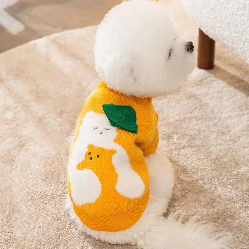 Winter Dog Sweater Pet Dog Clothes Chihuahua French Bulldog Costume Cute Dog Jersey Cat Coat Dog Overalls Puppy Knitted Sweater