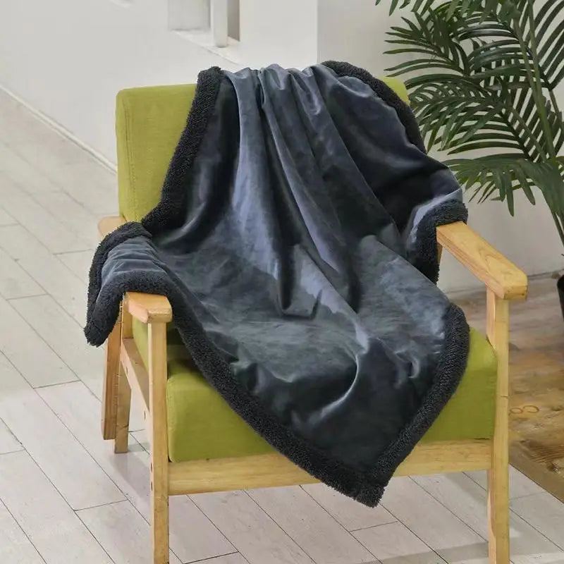Waterproof Blanket For Dogs Double Layer Thickened Warm Washable Dog Blankets Short Plush Cover Blanket Four Seasons General For