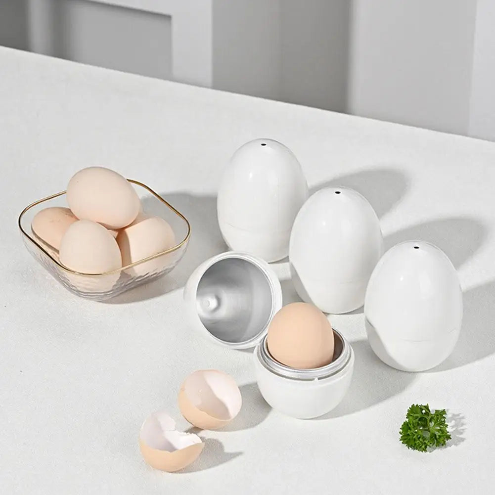 Microwave Oven Egg Steamer 1/4 Egg Capacity Prevent Evenly Kitchen Dumpling Burst Cooking Multifunctional Tool Quickly Heat J0Q5