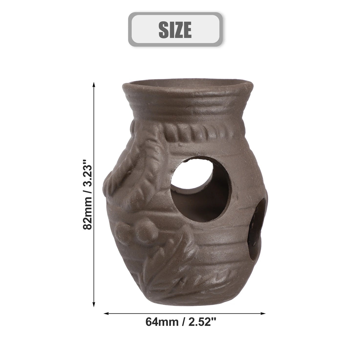 UXCELL Aquarium Hideaway Rock Cave Decoration Parts Resin Fish Shrimps Shelter Pottery House Canister Fish Tank Accessories