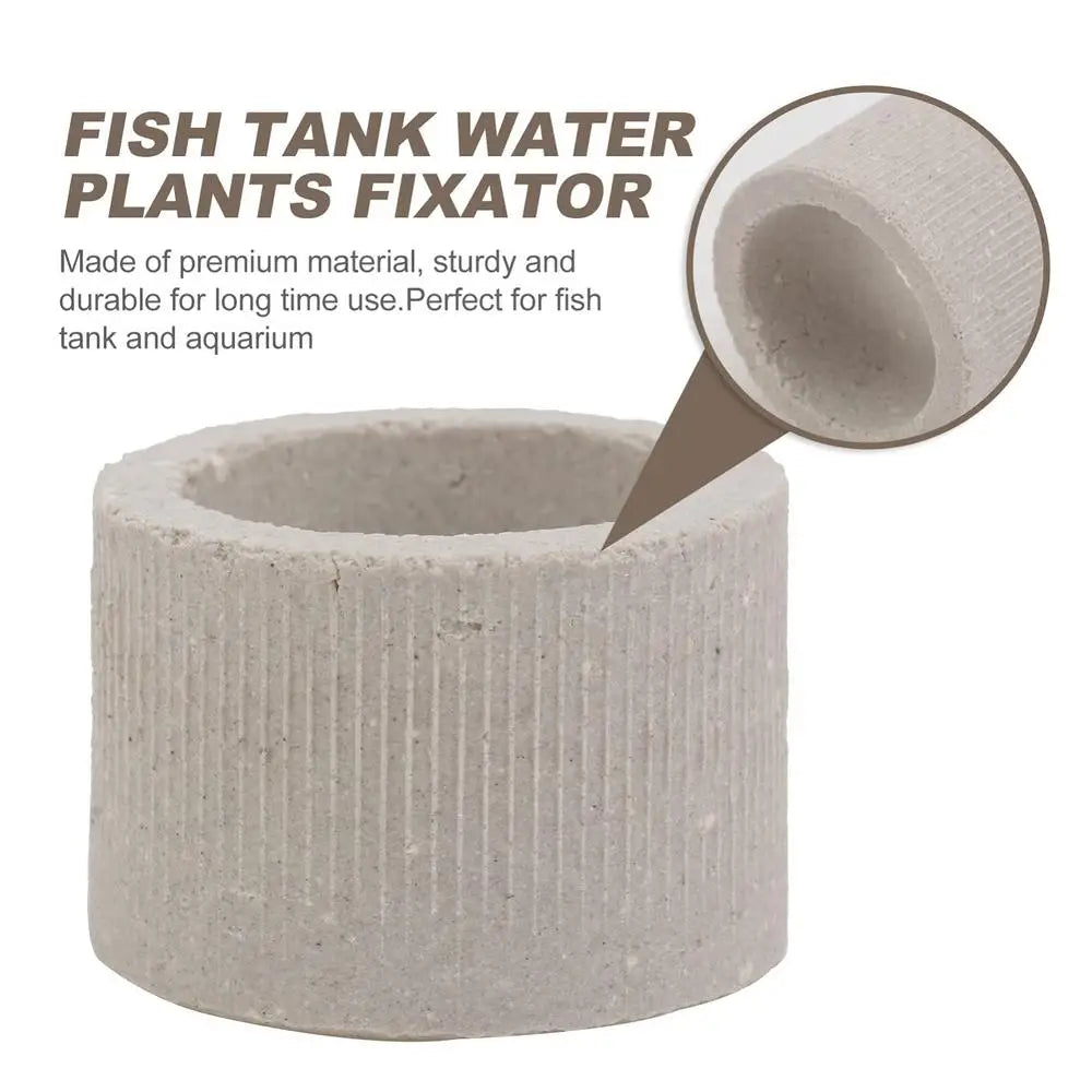 Aquarium Plant Weights Ceramic Water Plant Weights Pot Anti-Floating Aquarium Decoration Fish Tank Landscape Decoration