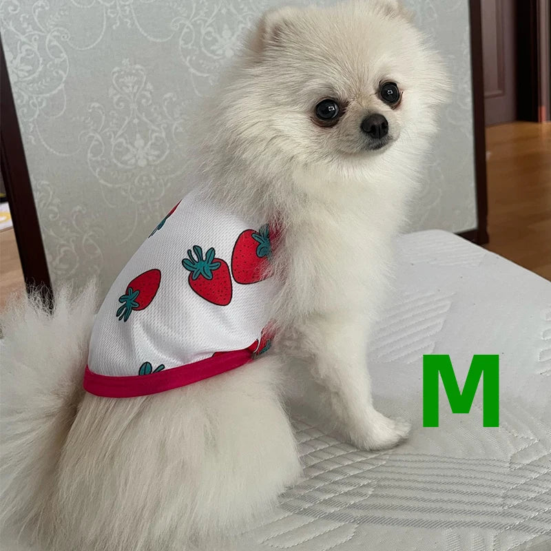 2023 Dog Clothes For Small Dogs T Shirts Spring Vests For Dogs Summer Clothing For Dogs French Bulldog Hawaii Dog Accessories