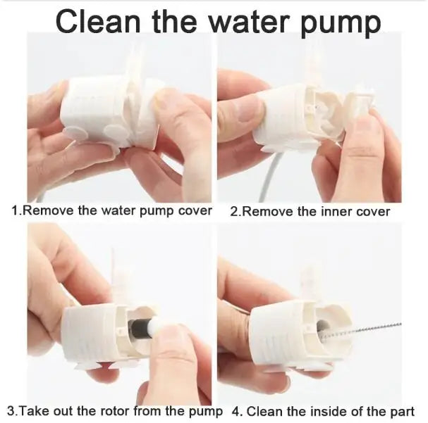 Water Pump Pet Cat Water Fountain Anti-dry Burning Motor Replacement for Cat Flowers Drinking Bowl Water Dispenser Pet Products