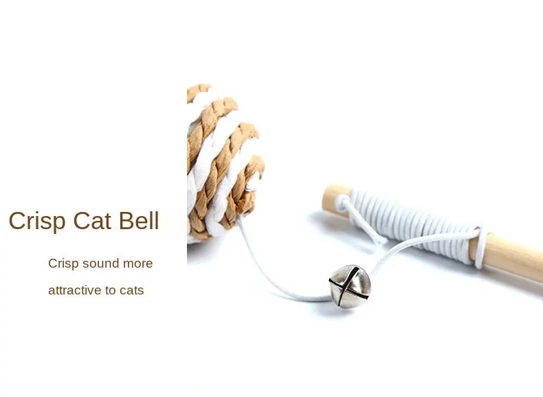 1PC Teaser Feather Toys Kitten Funny Colorful Rod Cat Wand Toys Wood Pet Cat Toys Interactive Stick Pet Cat Supplies