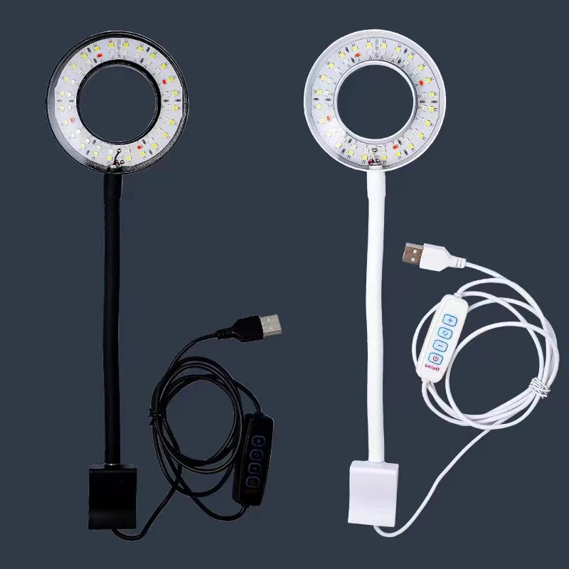 8W 5V USB Aquarium Light LED Waterproof Fish Tank Lighting Underwater Fish Lamp Aquariums Decor Plant Lamp Adjustable LED light