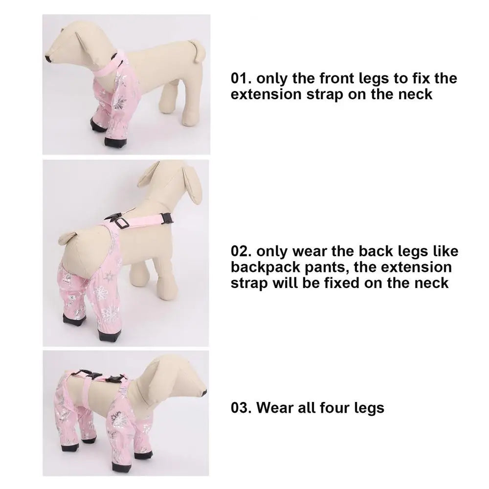 Suspender Boots For Dogs Dog Shoes For Large Dogs Waterproof Winter Snow Boots Never Lose A Bootie On Hot Or Snowy Days