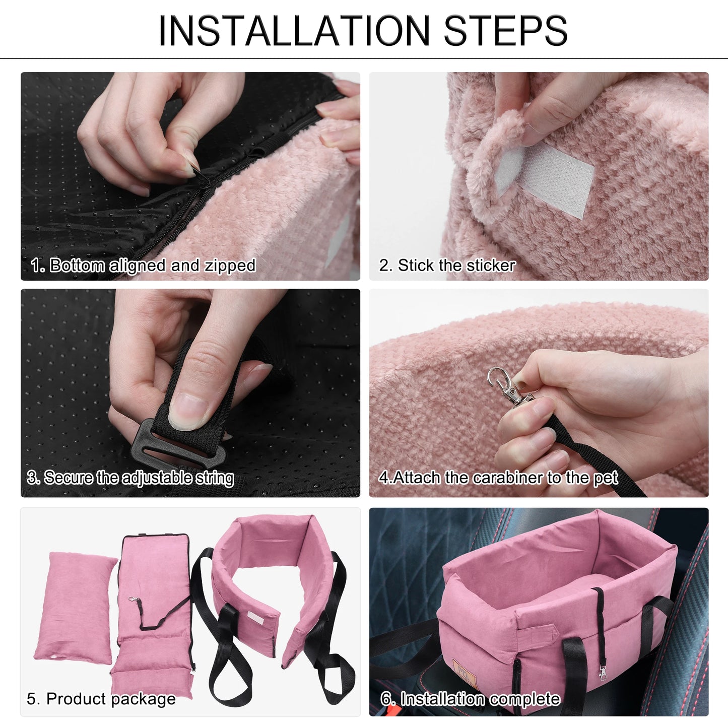UXCELL Dog Car Seat Bags Waterproof Hammock Pet Travel Dogs Carrier Bed Protector Car Rear Back Seat Mat Safety Accessories