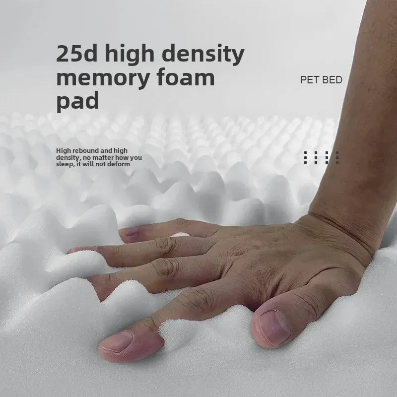 Surround Quadrangle Dog Kennel All-season High Thickened Memory Foam Removable Waterproof Spacious Solid Wear-resistant