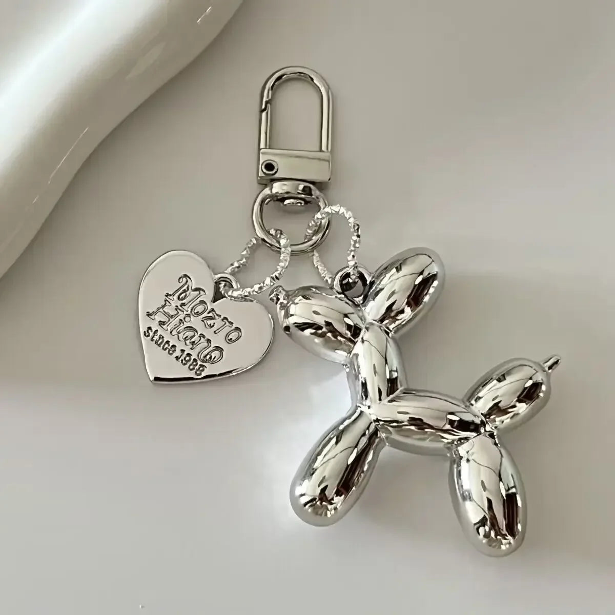 1pc Fashion Keychain Balloon Dog Keychains Pendant Jewelry Trinket Car Key Ring Key Chain Accessories Car Keychain Keyring