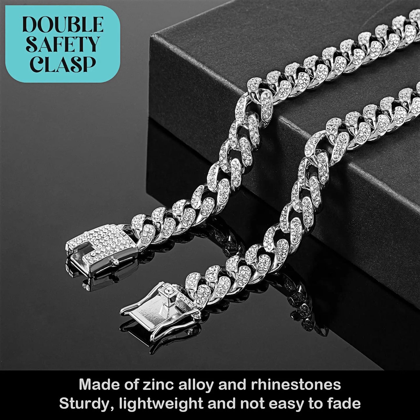 Full Diamond Gold Chain Necklace for Dog, Luxury Dog Collar, Large Gold Chain, Dog Supplies